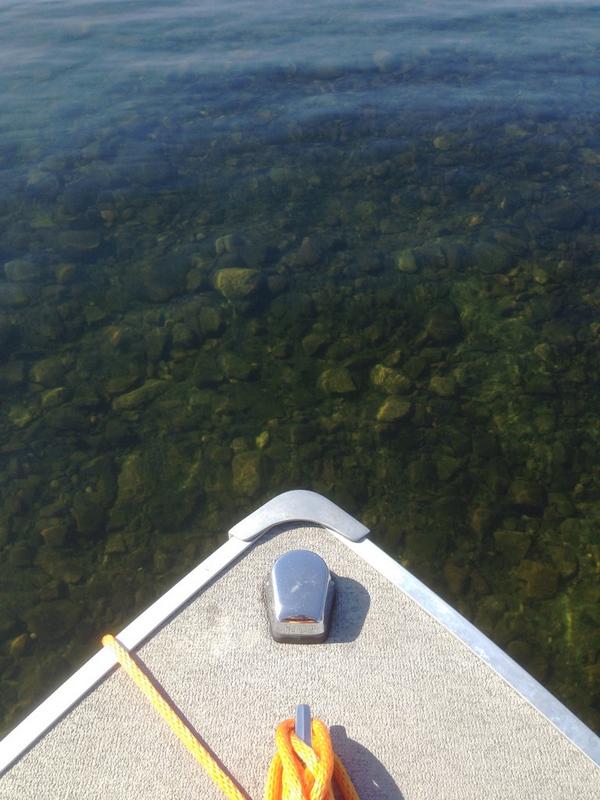 Clear water.  Awesome.