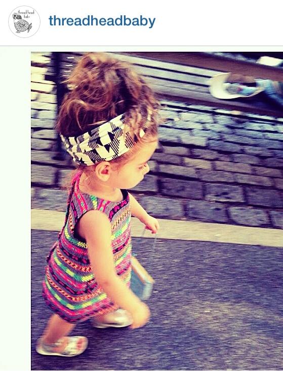 ThreadHeadBaby's tweet image. Start your day with purpose! Mia is on the right track with our new #aztec #turban #headband. Follow us on #Instagram