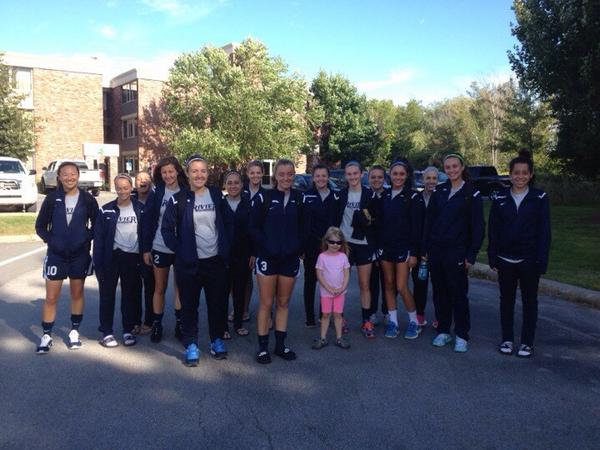 RivWSoccer's tweet photo. The Rivier Women's Soccer team is heading to their first game of the season! http://t.co/xCCEpWZW7h