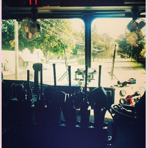 AFireStation's tweet image. Found this cool photo, not mine Firetruck cruisin!! 🚒🔥🚒 #fiveseveneight #firetruck #portable #radios #firefighter...