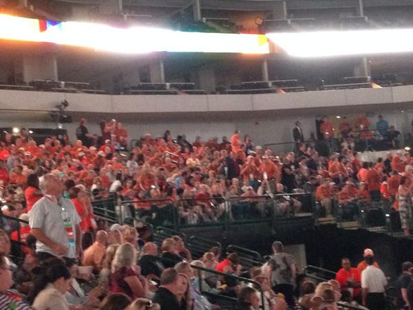jamesgranell's tweet image. That's a lot of EC Factory orange out there!! #AMBITION14 !! How you feeling?!?