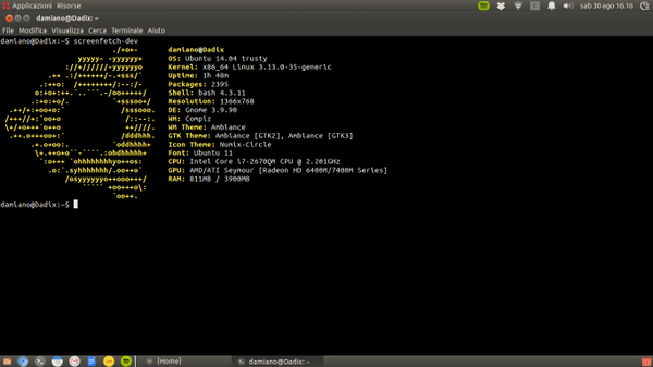 DamianoImprota's tweet image. #Screenfetch