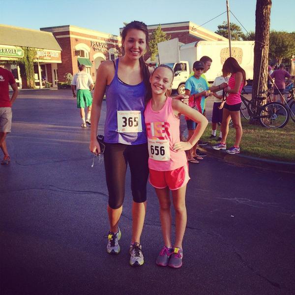 mparis10's tweet photo. So proud of this girl for running her first 5K this morning without stopping! #champ #brookhavenrun http://t.co/UOLyzFlyJV