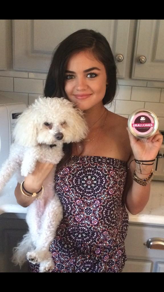 lucyhale's tweet image. Another breakfast of champions. Seriously the best cupcake I've ever had. Thanks @Smallcakesop