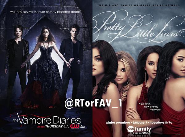 REQUESTED 
RT for The Vampire Diaries
FAV for Pretty Little Liars