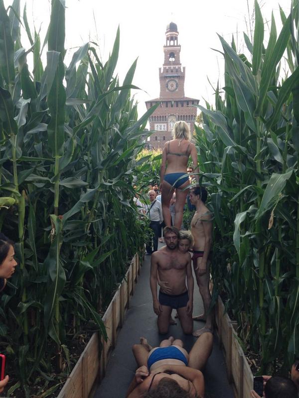 studioA4A's tweet photo. #fattoriavittadini #quantomais #studioA4A #ExpoGate performance in corso http://t.co/6ktLHZr0la
