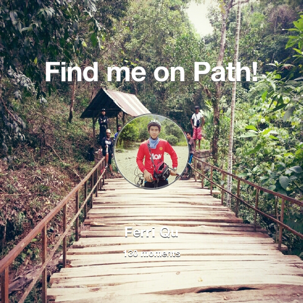 Ferry_Qu's tweet photo. I've shared 130 memories with my friends on #Path - see them now at http://t.co/lqLYmibtxY! #thepersonalnetwork http://t.co/1tQCs4zFe2