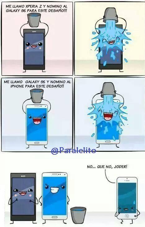iIusionOptica's tweet photo. El Ice Bucket Challenge de los móviles http://t.co/lIZbJPwYZP