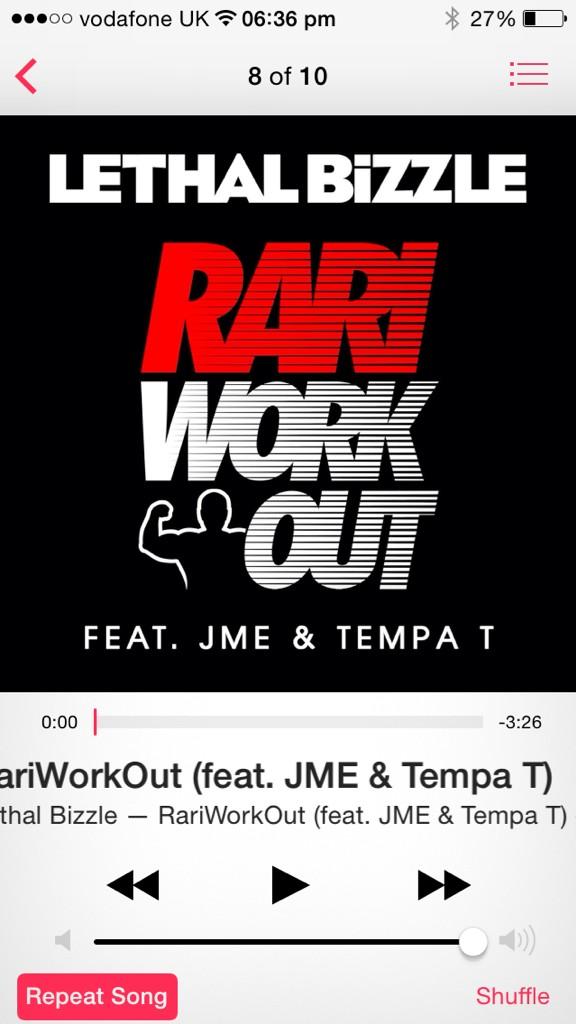 JamieBennett707's tweet photo. @LethalBizzle just bought rari workout !! #tonumber1 #denchh #pumpumppump http://t.co/LrcLOpD6BN