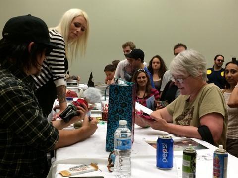 JillHarris69's tweet photo. Norman has a #Caroldoll RT @ennoia3 @wwwbigbaldhead  has a new friend. #fanexpo  @HonkyTonkWoman2 http://t.co/Rsy6KXhYmF