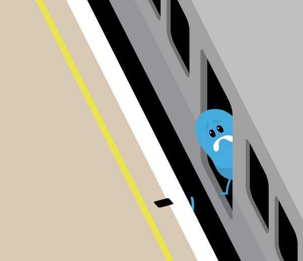 HermanElPro's tweet image. I probably should’ve minded the gap. appstore.com/dumbwaystodie