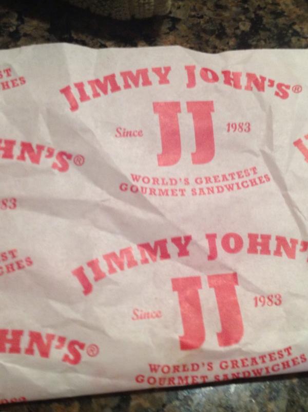 Another delicious sandwich from @jimmyjohns #day5 #gamedayfuel #WPS