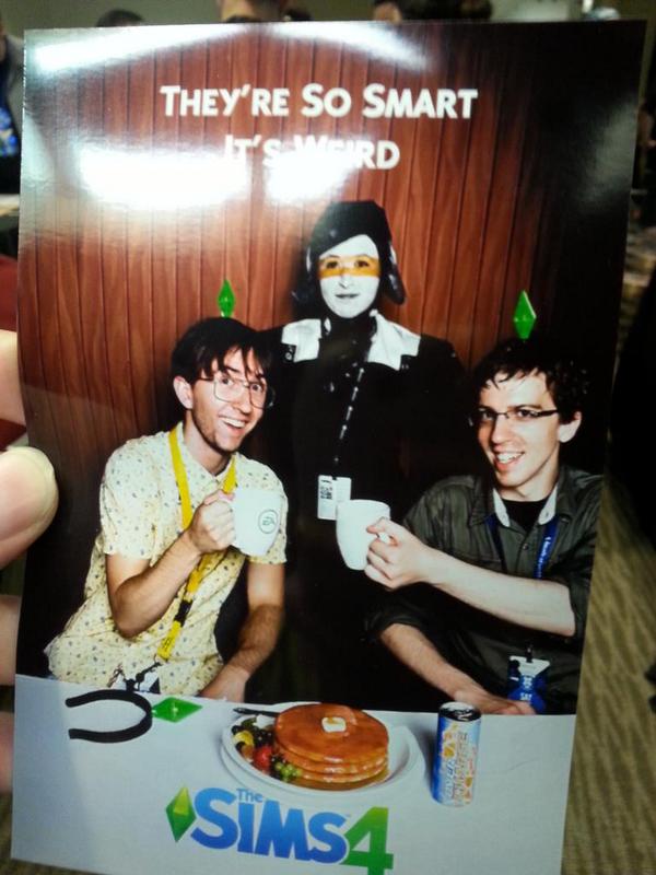 kitamoo21's tweet photo. Sims Booth at PAX. One of my new favorite photos. #VGAPAX http://t.co/a11drmfEVT