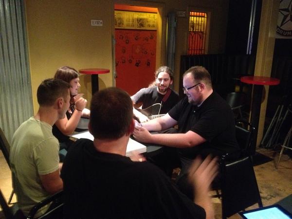 classact215's tweet photo. Last second jamming before sound check! #NSE #getsolved http://t.co/S4HtZ3Wrom
