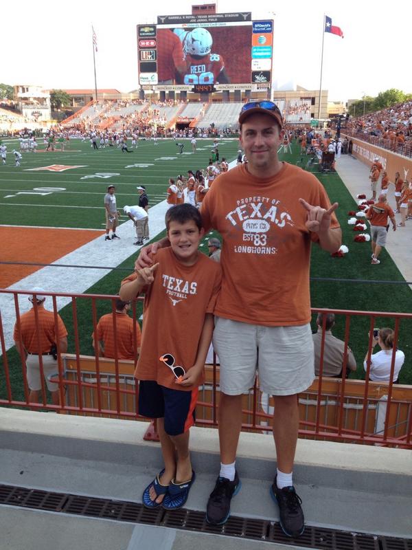 ballard_rick's tweet photo. Game day is finally here!! Hookem! http://t.co/k5XBNqFEGY