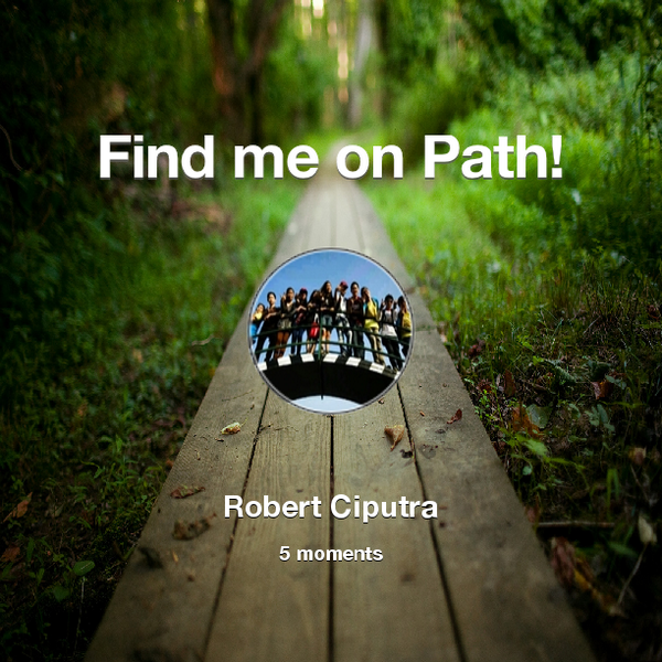 robert_rocker08's tweet photo. Find me on #Path now! Go to: http://t.co/8NHsJ8VJUu! #thepersonalnetwork http://t.co/LvQycJ3rgr