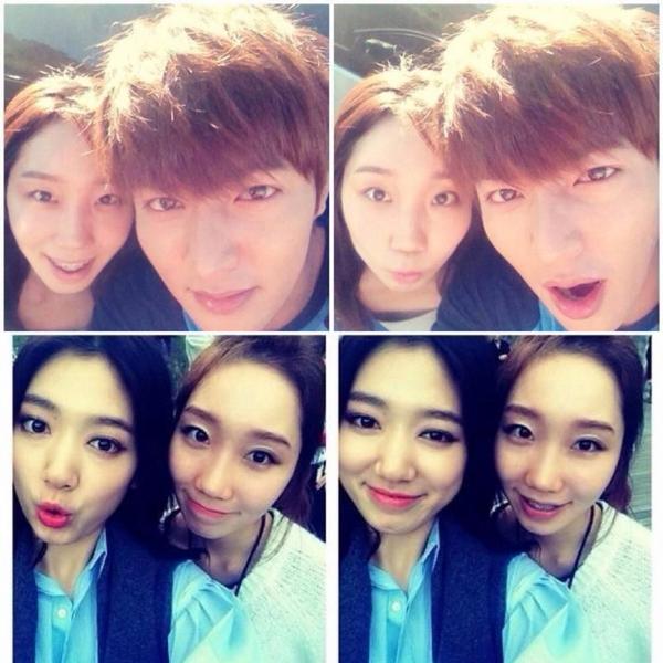 Kr_HallyuStar's tweet photo. wow lucky girl with 2 famous actor and actress/ the king & Queen of Asia #LeeMinHo #ParkShinHye
#samefriend? http://t.co/GXObqSLrBv
