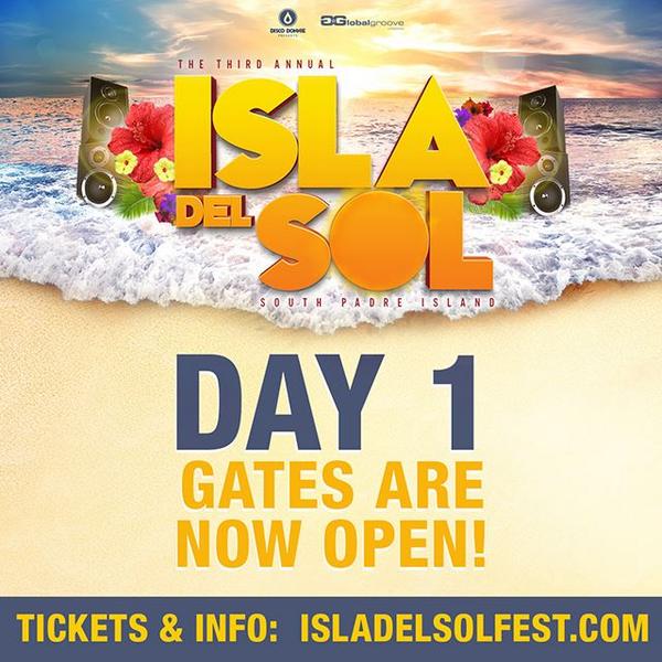 Doors now open for the first night of #Isla2014 
Limited tix available at the door and isladelsolfest.com