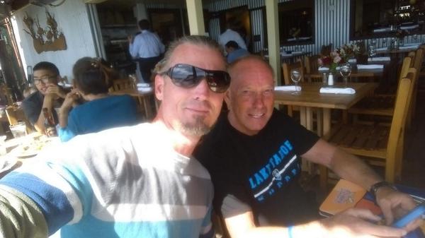 the_real_coach's tweet photo. The coaching staff chillin pre game at the #fishHopper http://t.co/AGdkJ07ntS