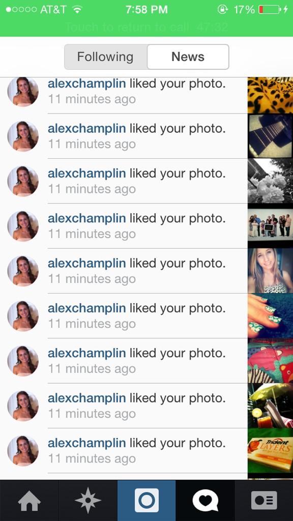 allierybinski's tweet photo. @alexx_champlin #creepermuch? #stalker http://t.co/v8RL2A8l8Q