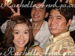 " With Erik Santos and Mark Bautista. Haha. Cuteee. Happy Birthday Rachelle Ann Go 
