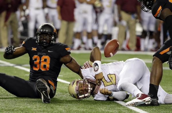 OklahomanSports's tweet photo. Grades are in. Four A's in @berrytramel's Report Card on #OSUvsFSU. http://t.co/s0GTgSWs3l #okstate http://t.co/bAFT1u9rRC