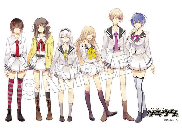 ☆後半女神候補生設定完成①☆ 前半組と対照的に、白を基調にした制服
