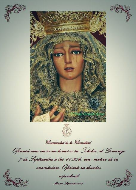 joveneshumildes's tweet photo. Hermandad de la Humildad ofrecerá... #20añosConsolacionyEsperanza http://t.co/lhYu3hxlb7