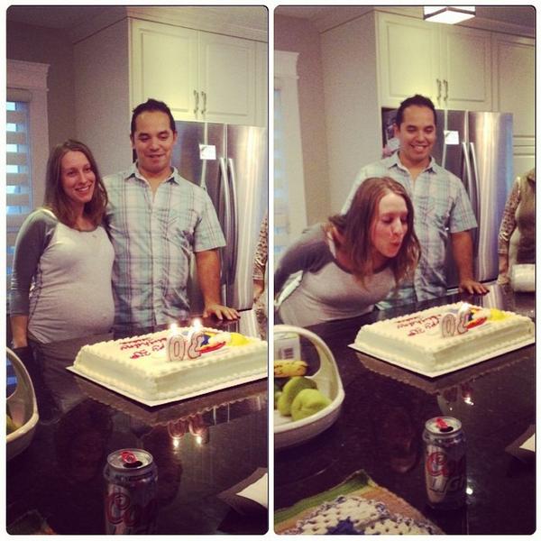 shelleydaus's tweet photo. Birthday girl :) happy 30th!!! @jtothe_ess #dirtythirties #surpriseparty #30yearsold http://t.co/aRPm4u6KDG http://t.co/NpwQOpUhwj