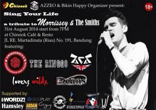 BikinHappyOrg's tweet photo. Hari ini tribute morrissey &amp; the smiths, merapat gais http://t.co/uiSzjCFsPa