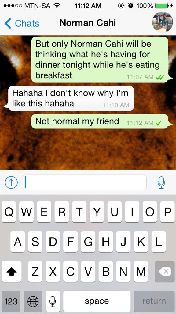 Only you 😂😂😂 @NormanCahi