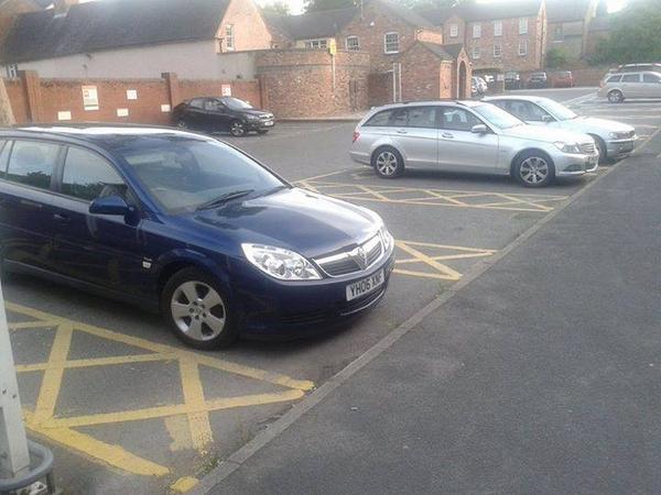3 cars parked in Disabled Parking Bays at @CooperativeFood East Mids on Weds 11/06/14 at 20.38 NONE had a Blue Badge.