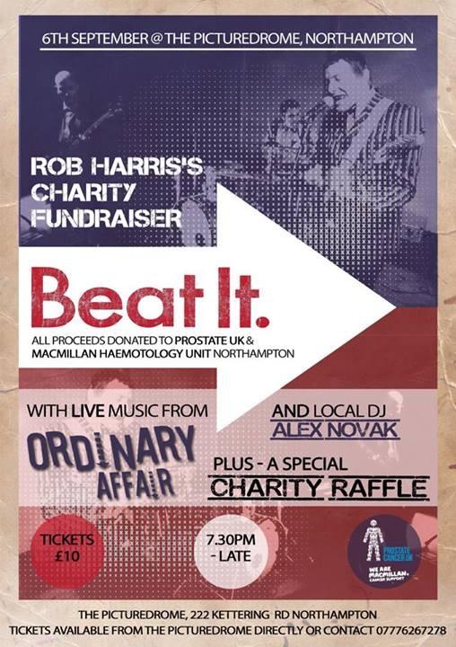 OrdinaryAffair's tweet image. @TheM0DS pls RT Saturday 6th Sept,in aid of Prostate UK &amp;amp; Macmillan Haematology Unit in Northampton