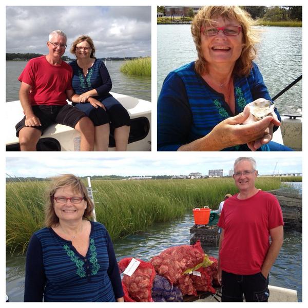 Had a great time with the VanHornes from #Canada this week on our #OysterFarmTour #VaOysterTrail #Tasting #oysters