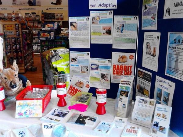 saarescue's tweet photo. Also at Trafford Park @PetsatHome today. Pop by and visit us #fundraising #helpanimals #supportSAA @AdoptionForPets http://t.co/vcmyHL9WWX