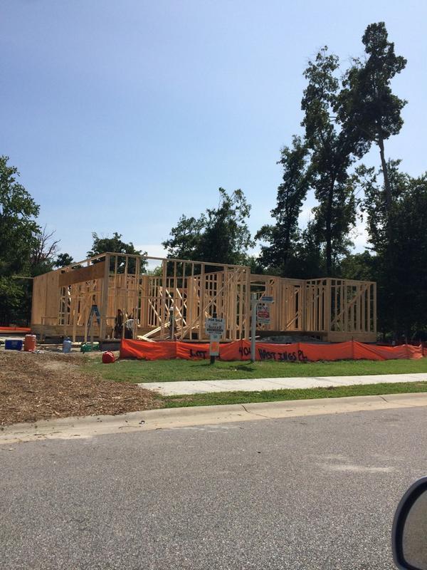 judycocherell's tweet photo. Two beautiful Sadler Construction Homes going up in Governor's Pointe! http://t.co/QDyYQOeJsL