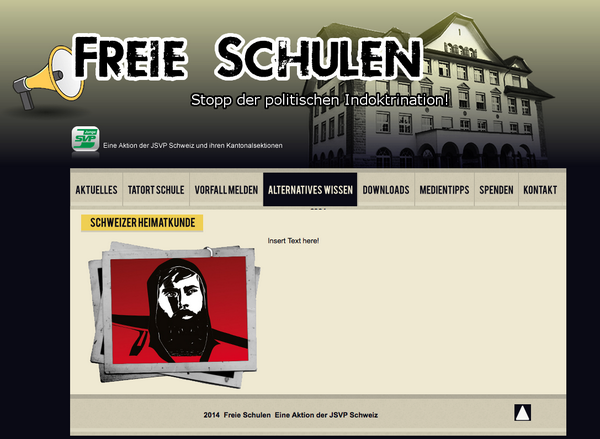 StrebelLuca's tweet photo. Sehr informativ, liebe #JSVP. Endlich weiss ich mehr über die Schweizer Heimat! Aber wieso in Englisch? #InsertText http://t.co/7kYnODyJ8J