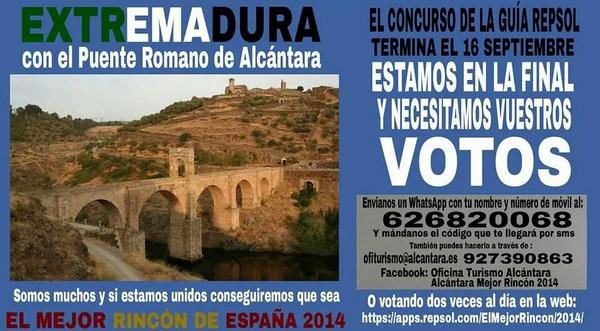 JmCalderon's tweet photo. Para mi el mejor rincón de España! 
Todos a votar q ya estamos en la final!
Nos queda el último pasito!
#Extremadura http://t.co/ZKBU0Ozrlj