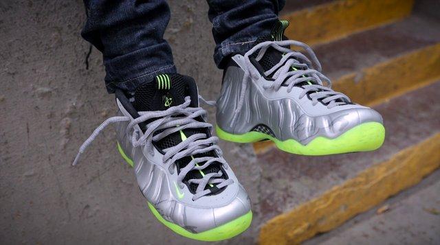 nike foamposite on feet