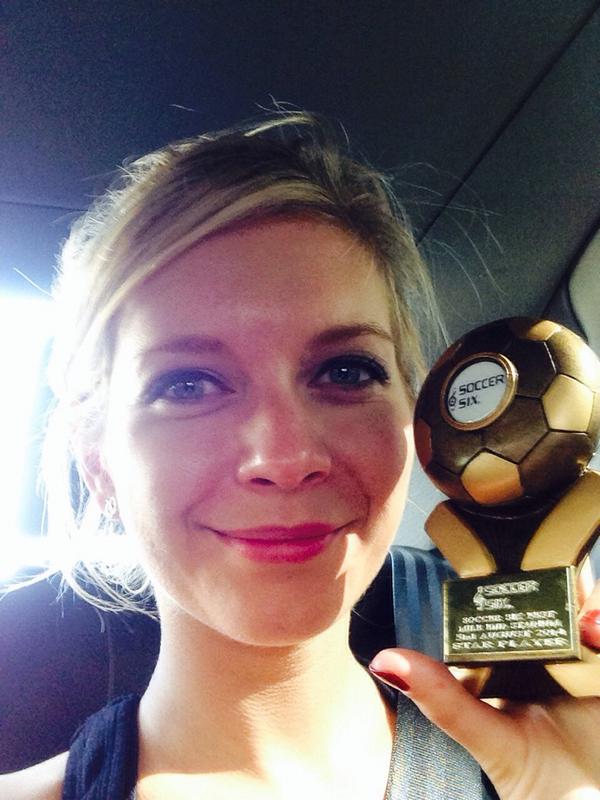 Got 2 goals and a twisted knee! Great fun playing <a href="/SoccerSix/">Soccer Six</a> with some lovely girlies, so pleased I got Star Player!