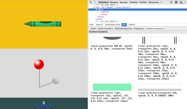 addyosmani's tweet image. Fun DevTools extension for visually inspecting CSS gradients: chrome.google.com/webstore/detai… ~ will def. be using this!