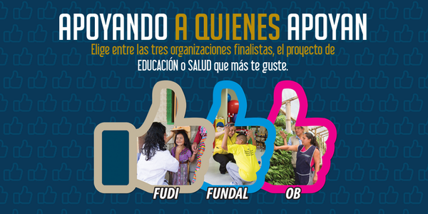 FundacionJBG's tweet photo. ¿Quieres votar por los finalistas de Apoyando a Quienes Apoyan? 
#VotaFJBG

Ingresa a: http://t.co/OyBkuiAGT1 http://t.co/ebAD0VcNrO