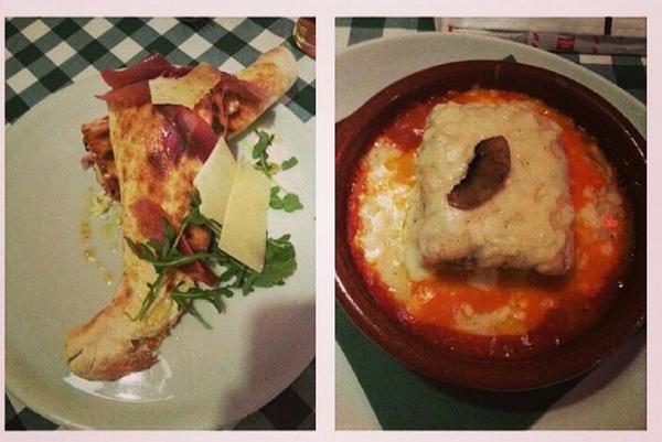 Pizzeria Ciao ,en el centro. Platos grandes y nada caro