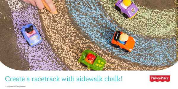 FisherPrice's tweet photo. The cars may be tiny, but the competition is fierce! #SimpleSummerFun http://t.co/KOweCOd6l5