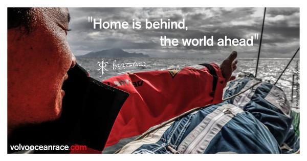 "Home is behind, the world ahead" #VOR
