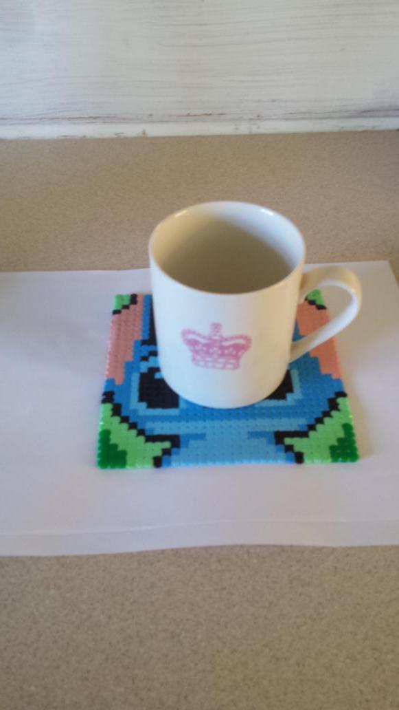 PixelsCustom's tweet image. Only two new designs today as not feeling great!  #pixelart #pixels #hamabeads #stitch #squid #Zelda