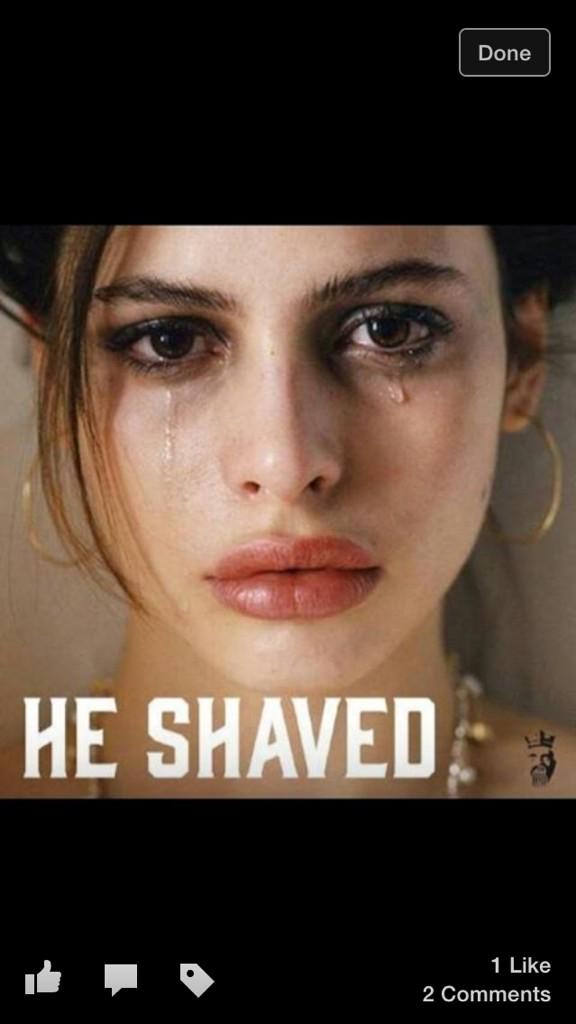 Collz23's tweet photo. @CathyMcBeth this reminds me of u 😂😂 @MclaughlinR7 get d beard back!! http://t.co/41nMFYA9ve