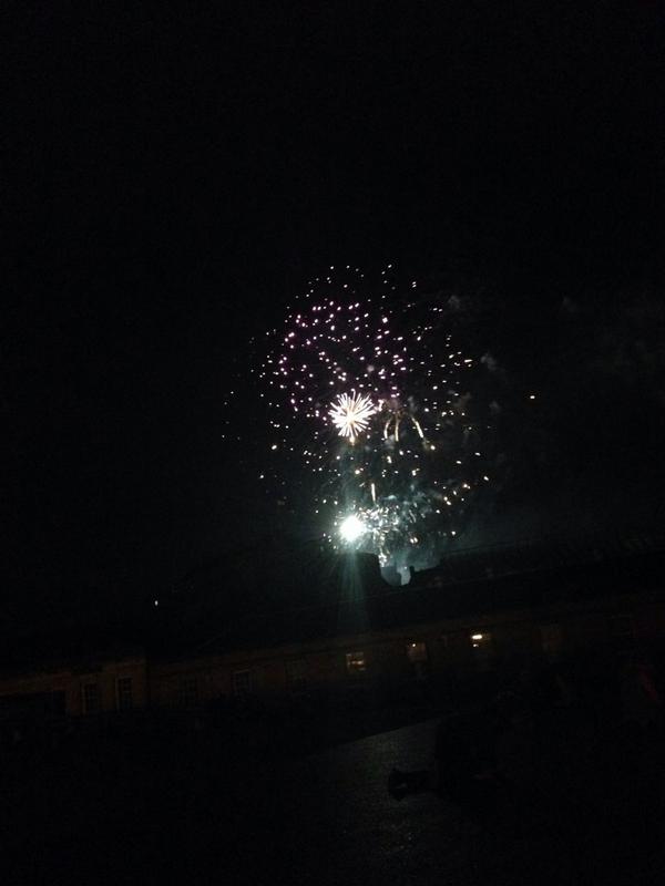 Endinburgh fireworks at school #edinburghfestival