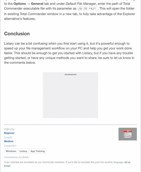 <a href="/UseListary/">Listary</a> lots of improvement in the beta version. Read my tutorial computers.tutsplus.com/tutorials/gett…