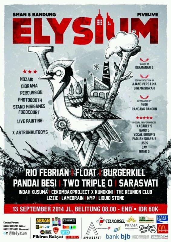 Indie_bicara's tweet photo. 13sep @ SMAN5 Bdg | @sarasvatimusic @riofebrian25 @burgerkill666 @float_project @pandaibesi_ID etc| @FLELYSIUM

http://t.co/Akfv3dsz53